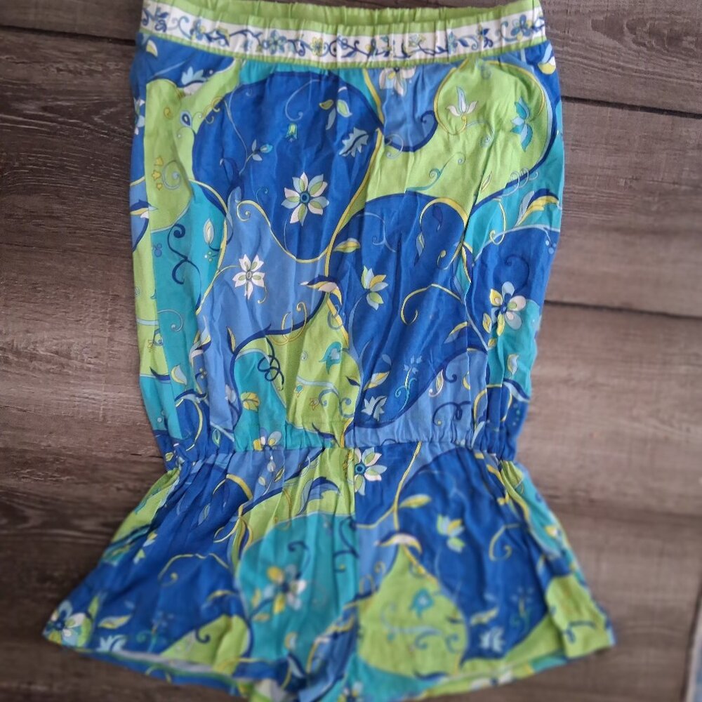 JUICY COUTURE Romper Bandeau Coverup Shorts NEW Medium